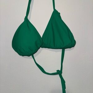 Green Triangle Bikini Set